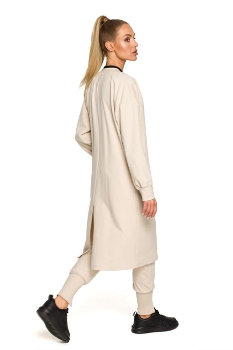 Bluza Damska Model MOE694 Piasek - Moe Bluza Damska Model MOE694 Piasek - Moe