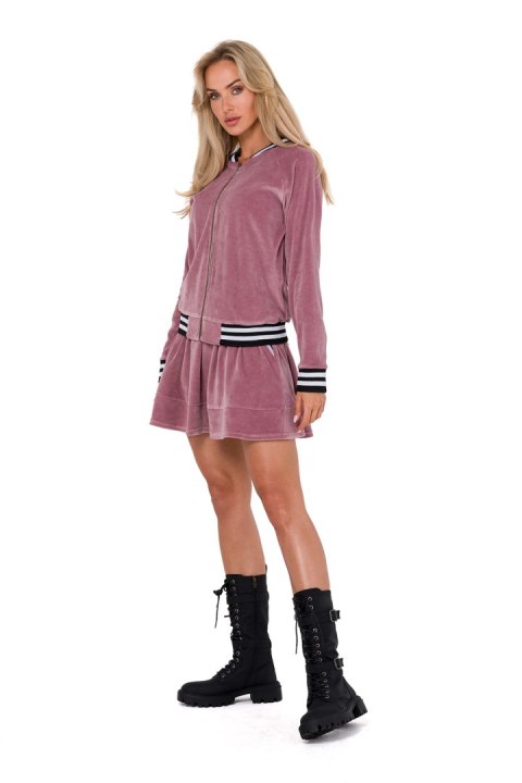Bluza Damska Model MOE766 Dirty Pink - Moe Bluza Damska Model MOE766 Dirty Pink - Moe