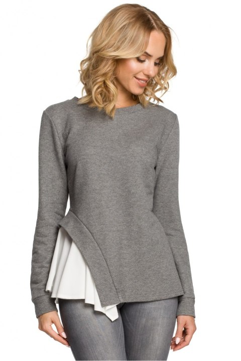 Bluzka Model MOE333 Grey - Moe Bluzka Model MOE333 Grey - Moe