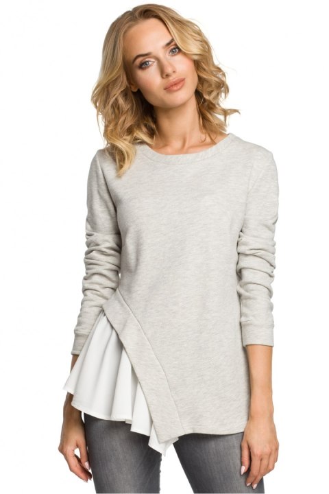Bluzka Model MOE333 Popiel - Moe Bluzka Model MOE333 Popiel - Moe