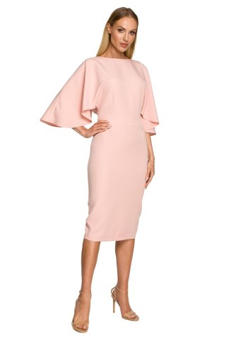 Sukienka Model MOE700 Powder Pink - Moe Hurtownia odzieży on-line, moda damska, bielizna i obuwie dla kobiet - Matterhorn.pl