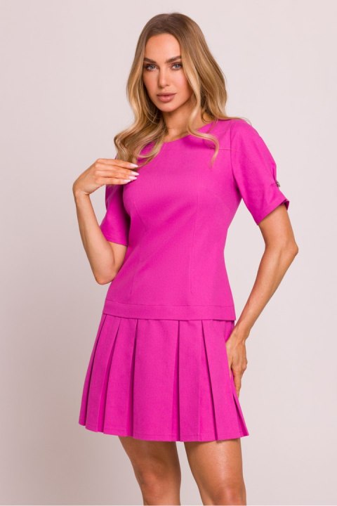 Sukienka Model MOE842 Pink - Moe Sukienka Model MOE842 Pink - Moe