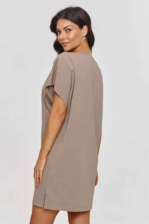 Sukienka Basic Model M875 Mocca - Makadamia Sukienka Basic Model M875 Mocca - Makadamia