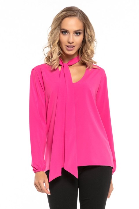 Bluzka Model T244/6 Dark Pink - Tessita Bluzka Model T244/6 Dark Pink - Tessita