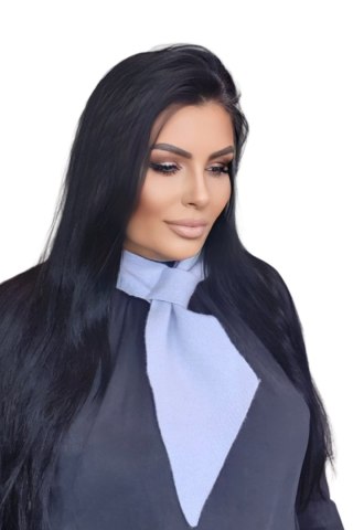 SZALIK-10 damski zimowy kolor pastel błekit - Kamea