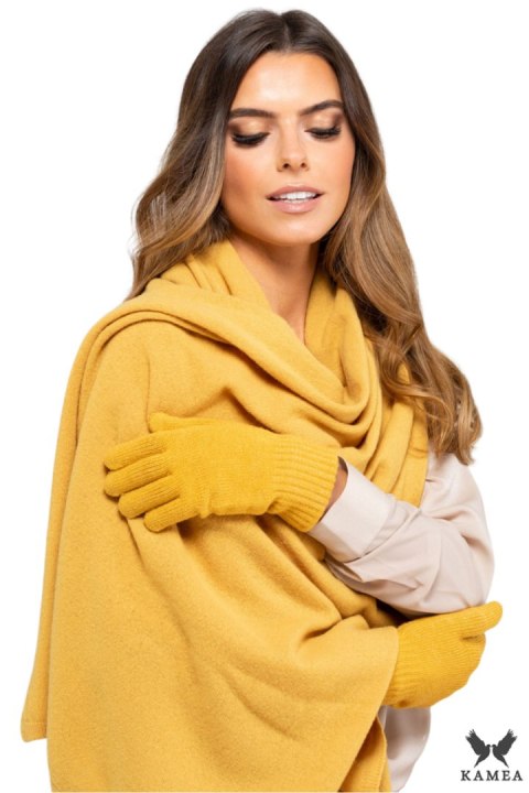 SZALIK*01 damski zimowy kolor musztardowy - Kamea SZALIK*01 damski zimowy kolor musztardowy - Kamea