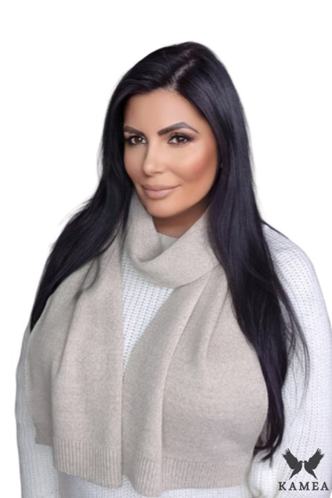 SZALIK*06 damski zimowy kolor beżowy - Kamea SZALIK*06 damski zimowy kolor beżowy - Kamea