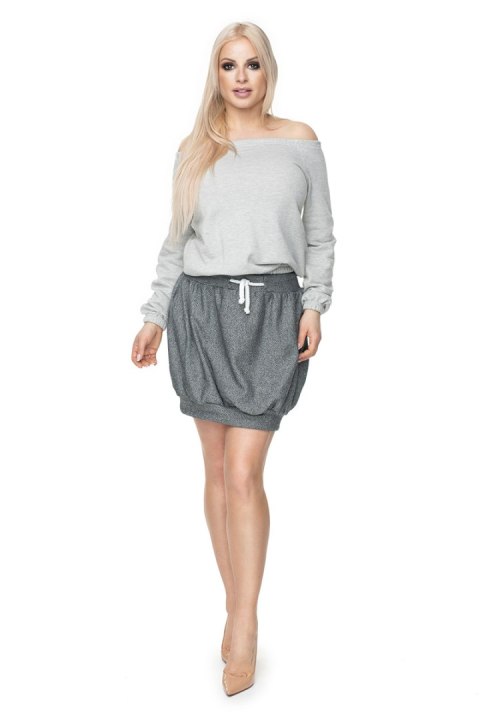 Bluzka Model 0109 Light Grey - PeeKaBoo Bluzka Model 0109 Light Grey - PeeKaBoo