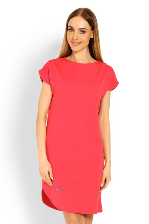 Sukienka Model 1629 Coral - PeeKaBoo Sukienka Model 1629 Coral - PeeKaBoo