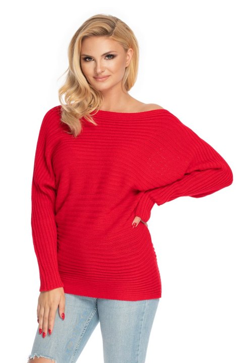 Sweter Damski Model 70036 Red - PeeKaBoo Sweter Damski Model 70036 Red - PeeKaBoo