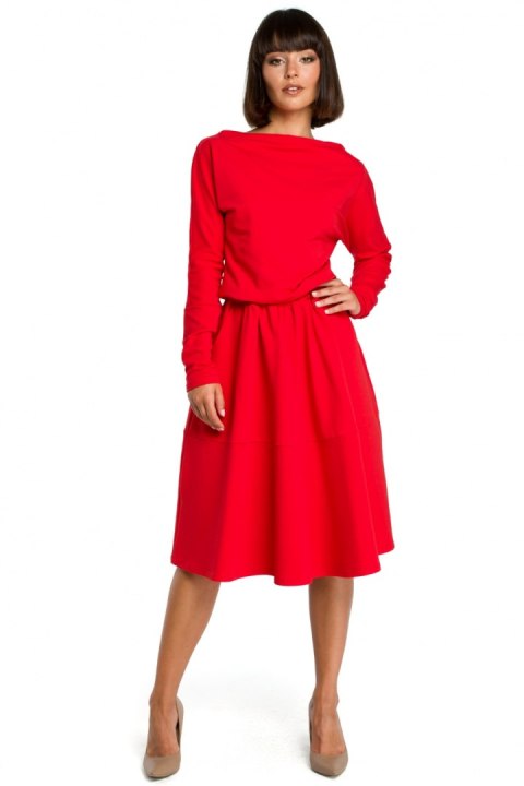 Sukienka Model B087 Red - BeWear Sukienka Model B087 Red - BeWear