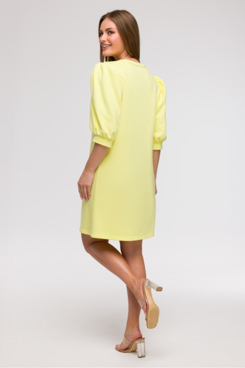 Sukienka Model B291 Cytryna - BeWear Sukienka Model B291 Cytryna - BeWear