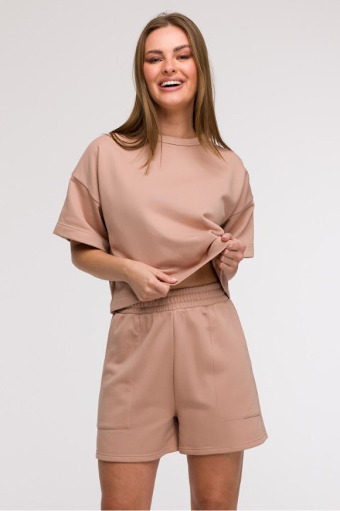 Szorty Damskie Model B295 Mocca - BeWear Szorty Damskie Model B295 Mocca - BeWear