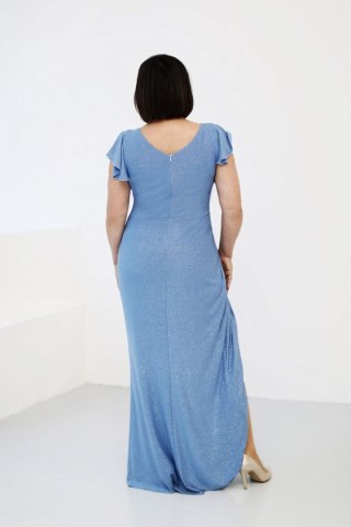 Sukienka Model Francesca Blue Połysk - Jersa