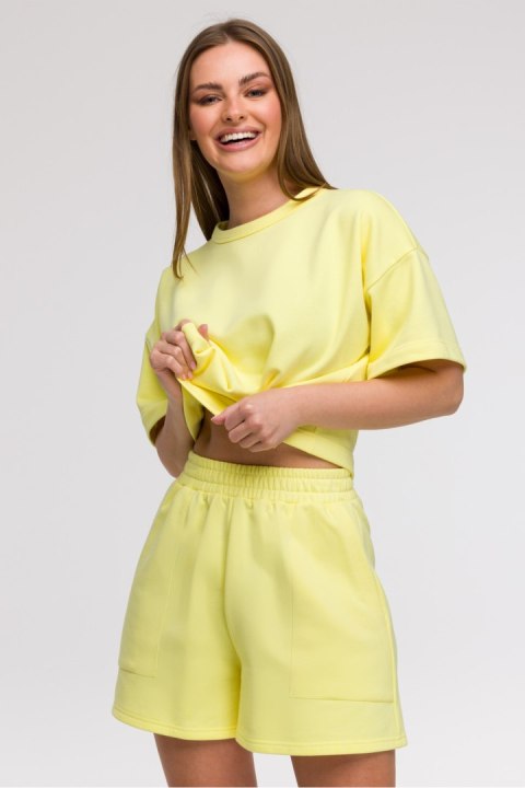 Szorty Damskie Model B295 Cytryna - BeWear Szorty Damskie Model B295 Cytryna - BeWear