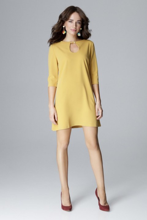 Sukienka Model L001 Yellow - Lenitif Sukienka Model L001 Yellow - Lenitif