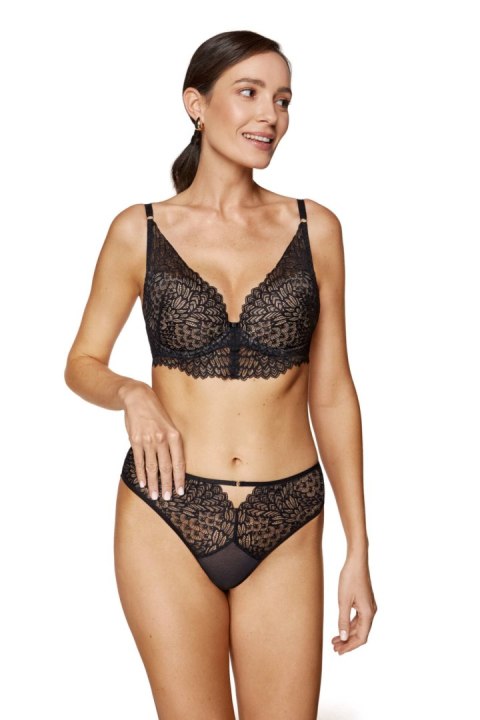 Biustonosz push up Biustonosz Push-up Model Celeste B1 Black - Gorteks Biustonosz push up Biustonosz Push-up Model Celeste B1 Black - Gorteks
