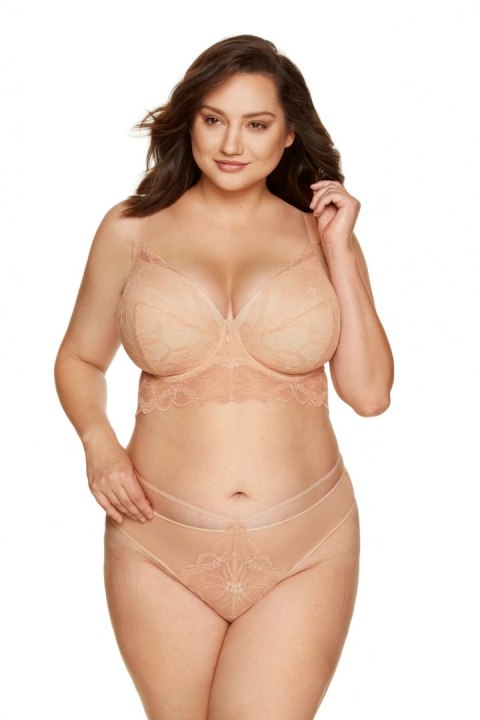 Biustonosz push up Biustonosz Usztywniany Model Charlize B4 Beige - Gorteks Biustonosz push up Biustonosz Usztywniany Model Charlize B4 Beige - Gorteks
