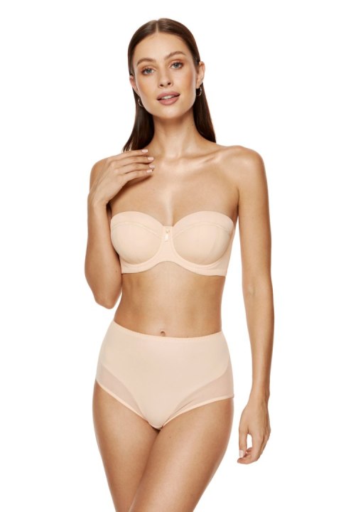 Biustonosz push up Biustonosz usztywniany Model Bona B4 Beige - Gorteks Biustonosz push up Biustonosz usztywniany Model Bona B4 Beige - Gorteks