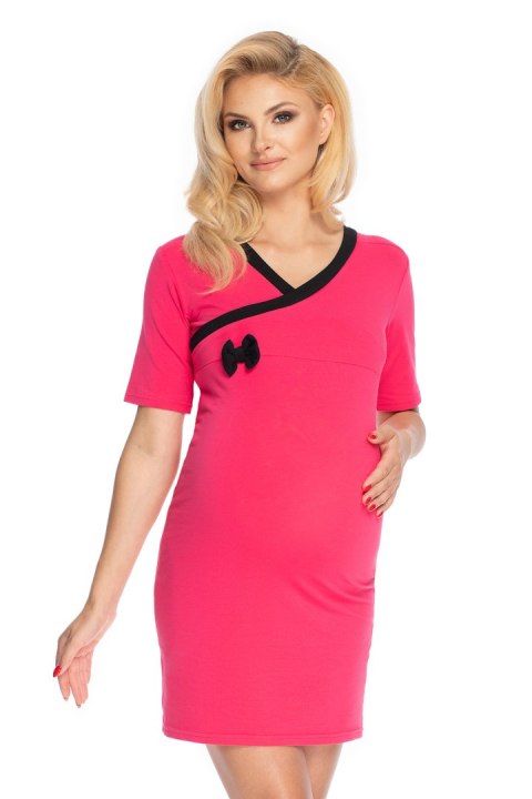 Koszulka nocna Koszula Nocna Ciążowa Model 1710 Fuksja - PeeKaBoo Koszulka nocna Koszula Nocna Ciążowa Model 1710 Fuksja - PeeKaBoo