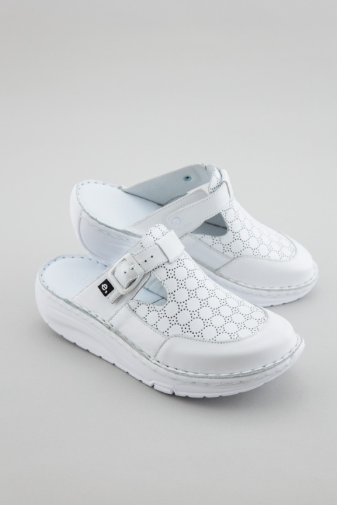 Buty medyczne damskie - KD MED 72 - Biały ażurowy