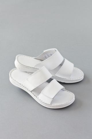 Buty, klapki medyczne damskie - KD MED 03 - Biały