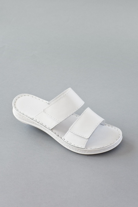 Buty, klapki medyczne damskie - KD MED 03 - Biały