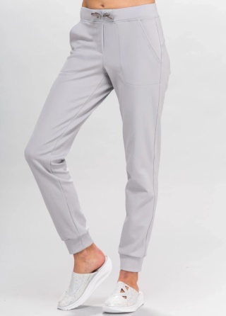 OUTLET spodnie medyczne damskie JOGGER - szary S/168