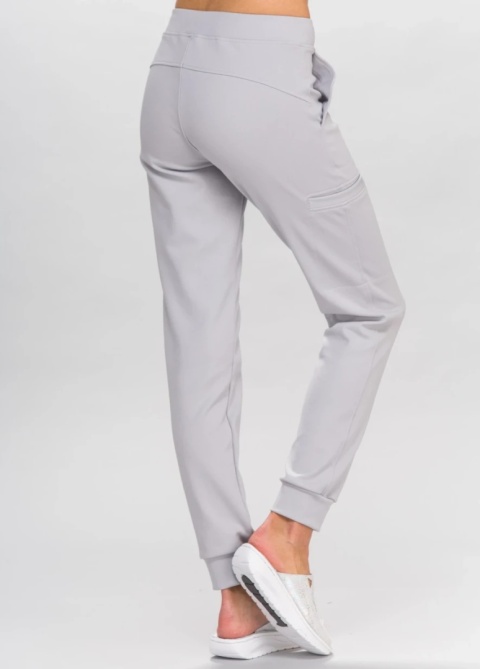 OUTLET spodnie medyczne damskie JOGGER - szary S/168