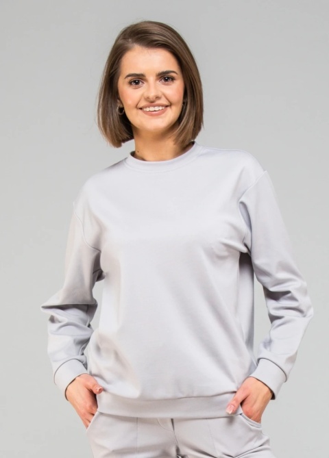 OUTLET damska sportowa bluza medyczna długi rękaw LEILA - szary S