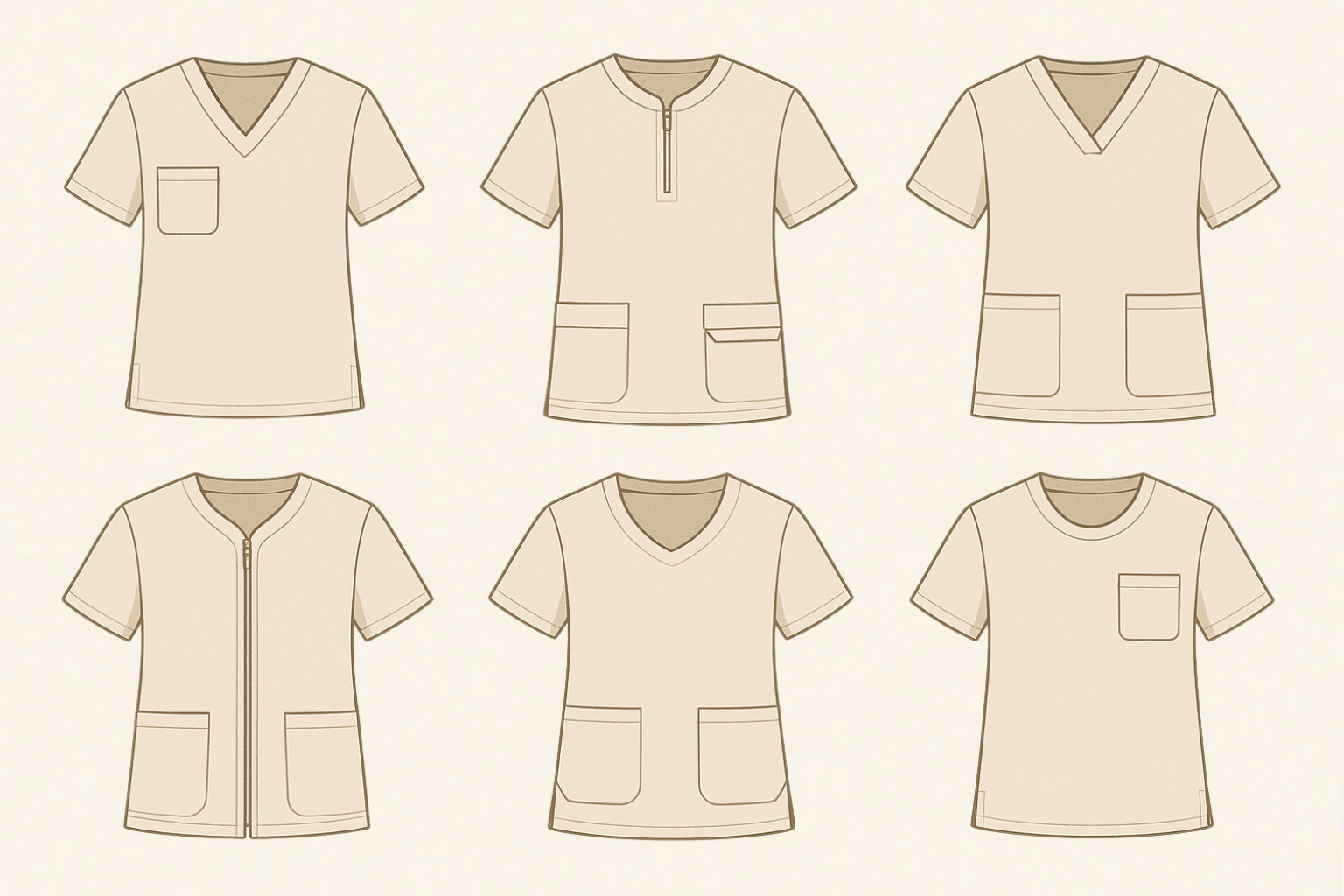 Najlepsze bluzy medyczne damskie wkładane przez głowę – porównanie modeli scrubs