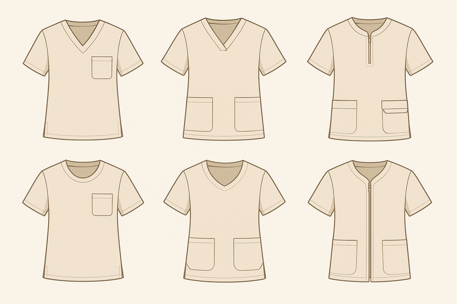 Najlepsze bluzy medyczne damskie wkładane przez głowę – porównanie modeli scrubs